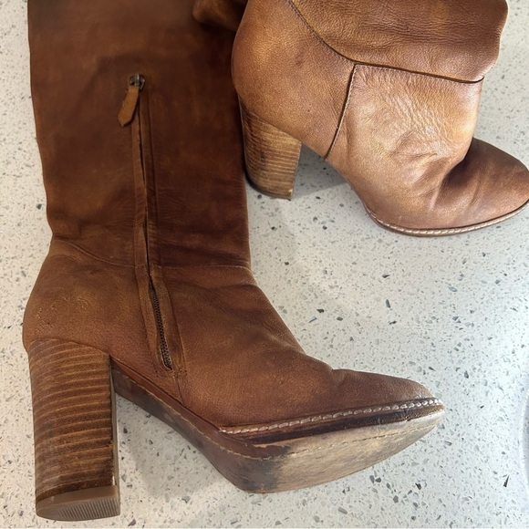 Linea Paolo Suede Knee High Block Heel Boots​​​ - Picture 7 of 12